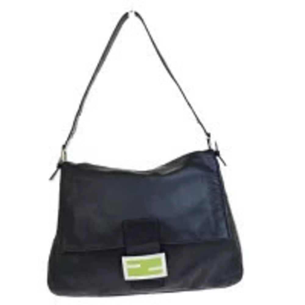 Fendi Mamma Bucket Shoulder Bag Black Leather